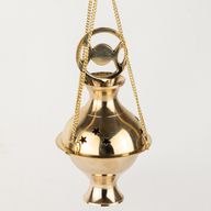 Hanging Brass Incense Burner - Three Phase Moon