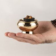 Charcoal Incense Jar - Triple Moon Pentagram