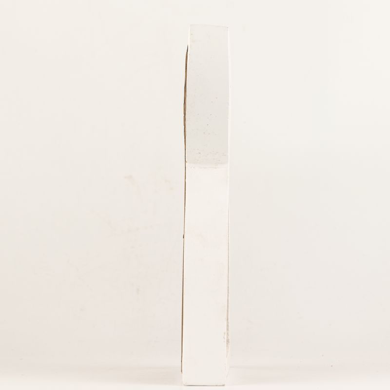 Mango Wood Angel - Whitewash with Iron Decor Cut Out - 22cm