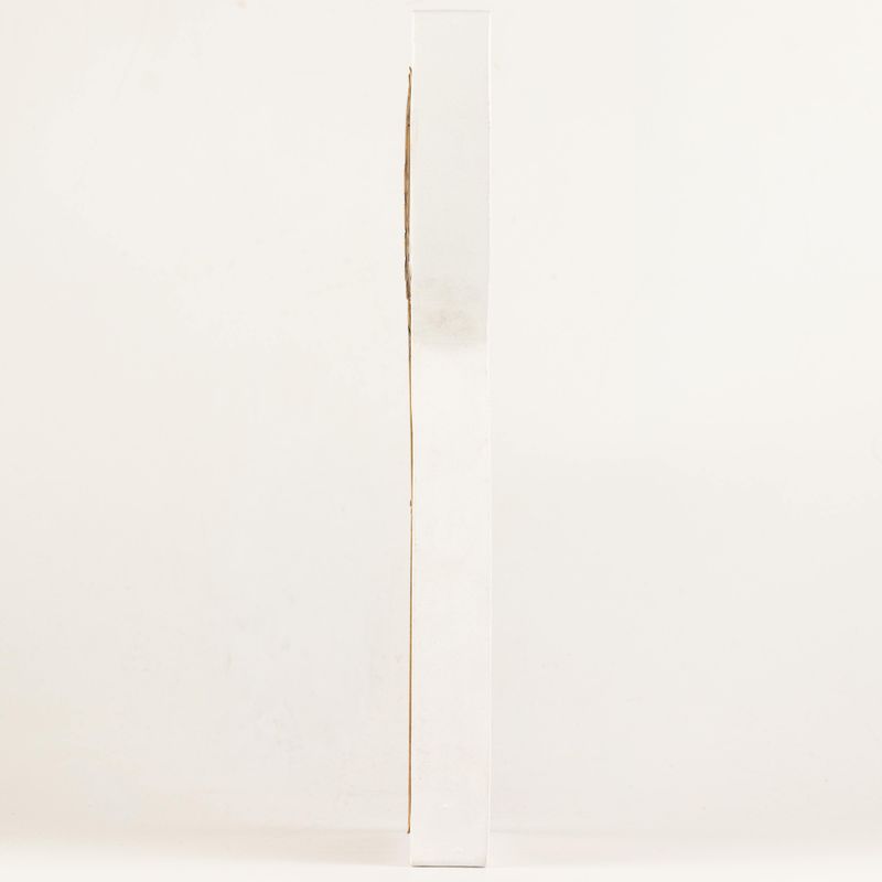 Mango Wood Angel - Whitewash with Iron Decor Cut Out - 39cm