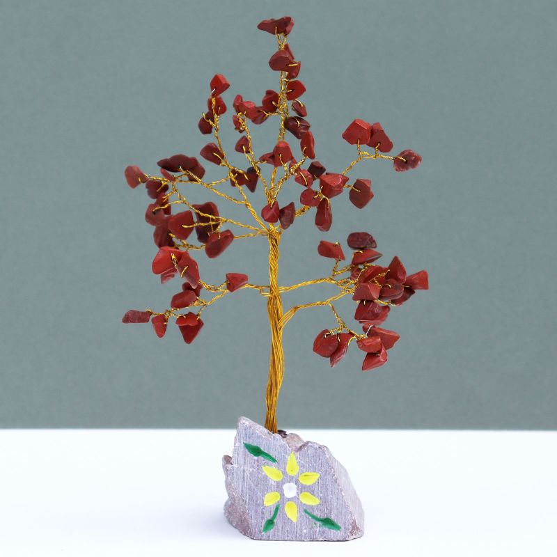 Red Jasper Gemstone Tree - 80 Stones