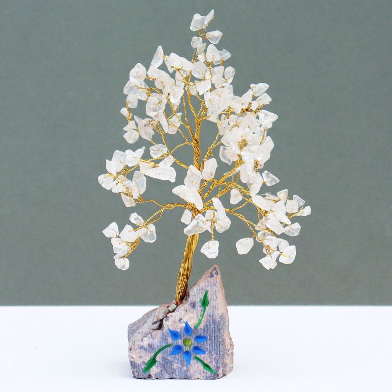 Rock Crystal Gemstone Tree - 160 Stones