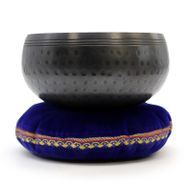 Singing Bowl Velvet Cushion - 16cm