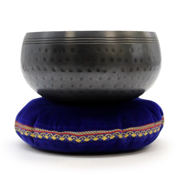 Singing Bowl Velvet Cushion - 16cm