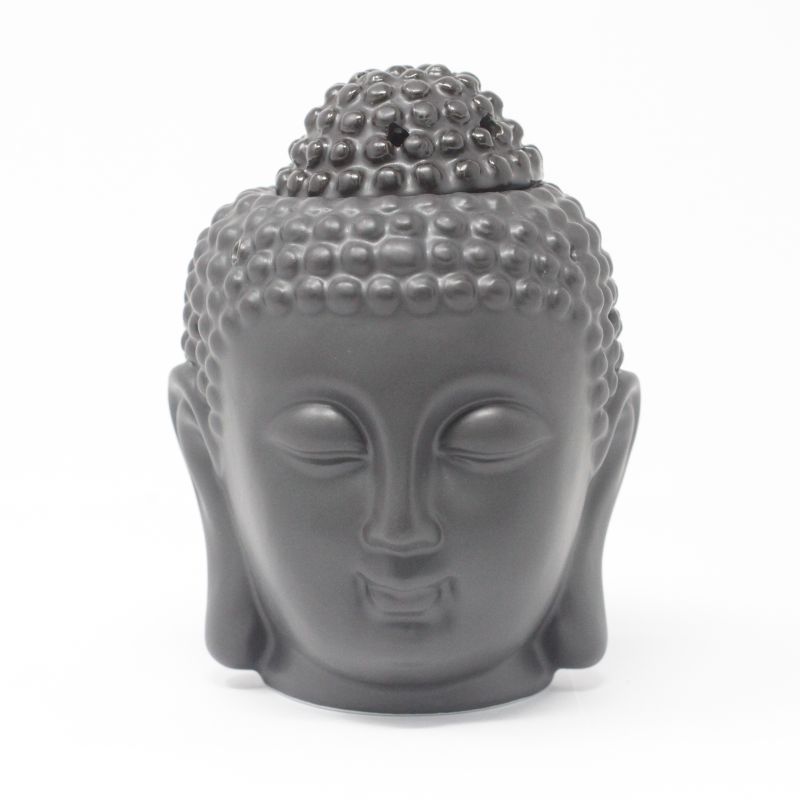 Buddha Head Oil Burner - Black