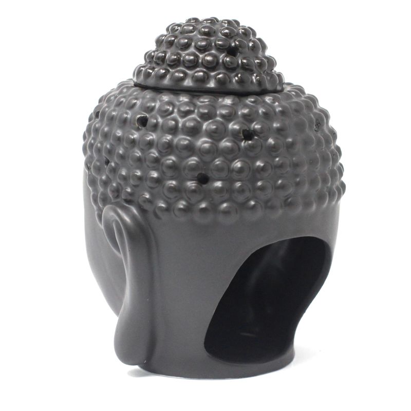 Buddha Head Oil Burner - Black