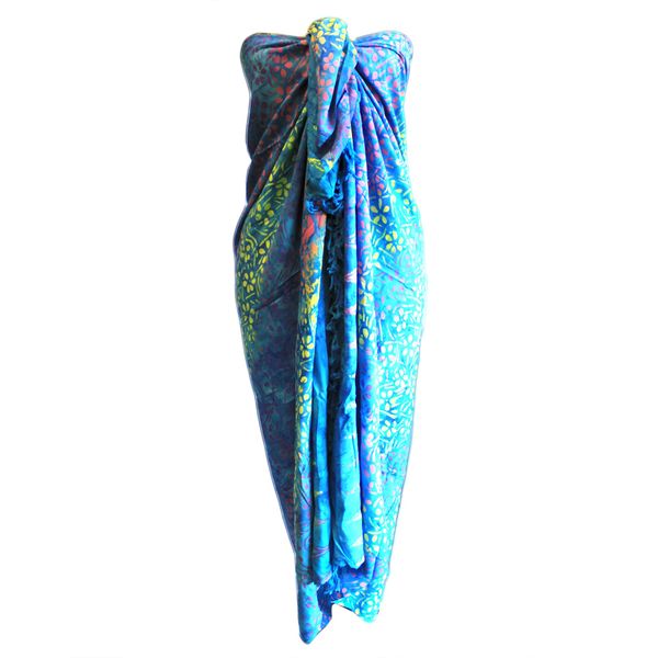 Bali Block Print Sarongs with Coco Décor
