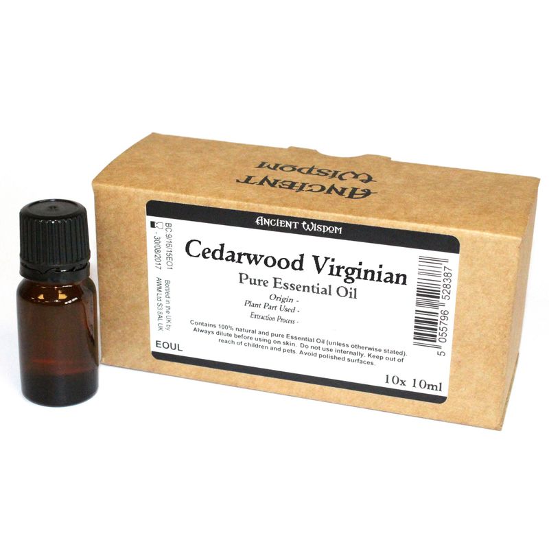 10x 10ml Cedarwood Virginian Essential Oil Unlabelled