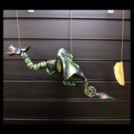 Lrg Green Coconut Dragon Mobile 46cm