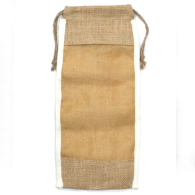 Long Washed Jute Pouch - 35x15cm