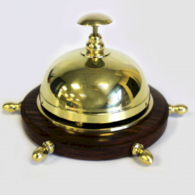 Ships Wheel Desk Bell