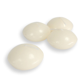 10x Small Floating Candles - Ivory