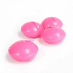 10x Small Floating Candles - Pink