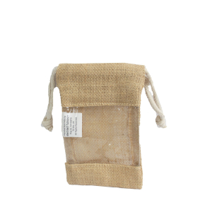 Small - Jute Window Bag 16x10cm