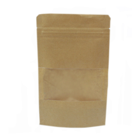 10x Kraft Window Bag 16 x24 cm