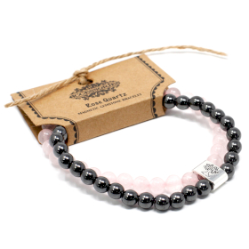 Magnetic Gemstone Bracelet - Rose Quartz