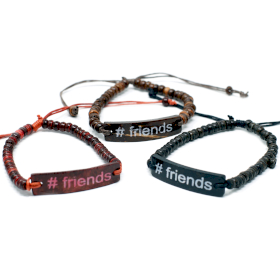 Coco Slogan Bangle - #Friends