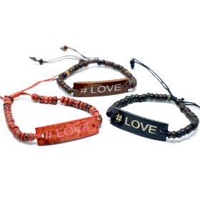 Coco Slogan Bangle - #Love