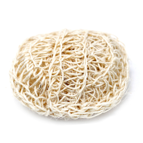 Sisal Sponge and Scrub - Soft Round Exfoliating Cushion