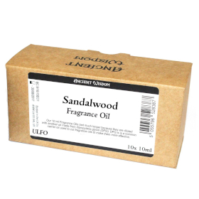 10x 10ml Sandalwood Fragrance Oil - UNLABELLED