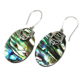 Shell & Silver Earrings - Flip-flops- Abalone