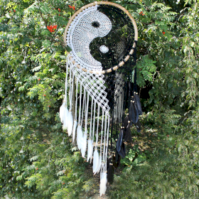 Bali Dreamcatchers - Extra Large Ying Yang D: 50cm