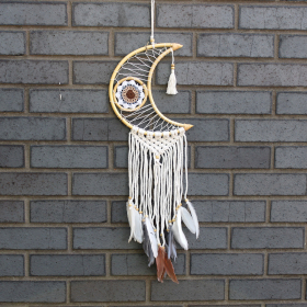 Protection Dream Cather - Macrame Moon Assorted Colours