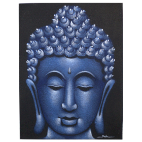 Buddah Painting - Blue Sand Finish