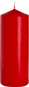 Single Pillar Candle 80x200mm - Red