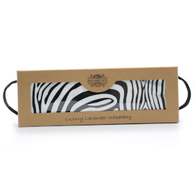 Luxury Lavender  Wheat Bag in Gift Box  - Zebra