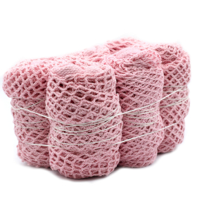 Pure Cotton Mesh Bag - Rose