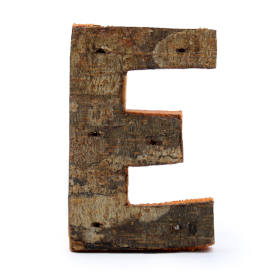 Rustic Bark Letter   - 