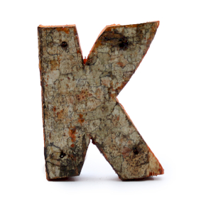 Rustic Bark Letter   - 