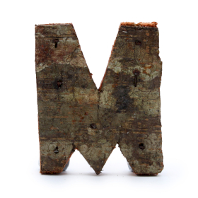 Rustic Bark Letter   - 