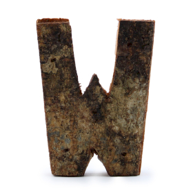 Rustic Bark Letter   - 