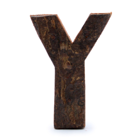 Rustic Bark Letter   - 