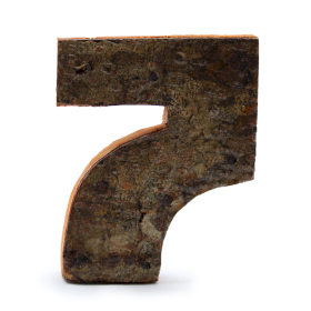 Rustic Bark Number - 