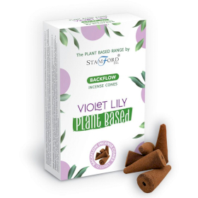 Plant Based Backflow Incense Cones - Violet Lilly