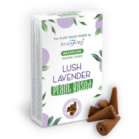 Plant Based Backflow Incense Cones - Lush Lavender