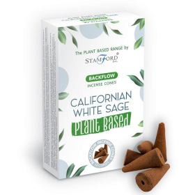 Plant Based Backflow Incense Cones - Californian White Sage