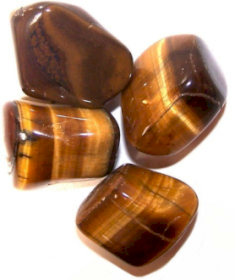 Pack of 24 Tumble Stone - Gold Tiger Eye M