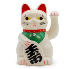 White  Money Cat - 15cm