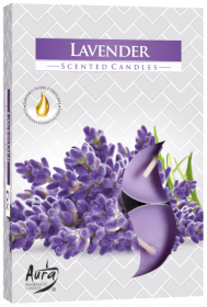 Set of 6 Scented Tealights - Lavender