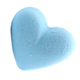 Love Heart Bath Bomb 70g - Baby Powder