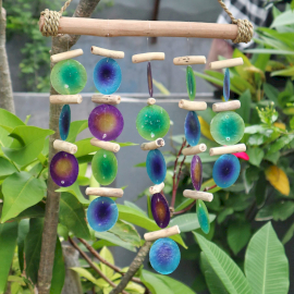 Green & Purple Driftwood Chime