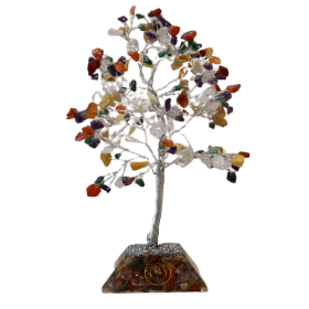 Gemstone Tree with Organite Base - 160 Stone - Multi