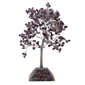 Gemstone Tree with Organite Base - 320 Stone - Amethyst