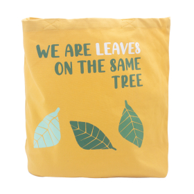 Printed Cotton Bag - We are Leaves - Yellow