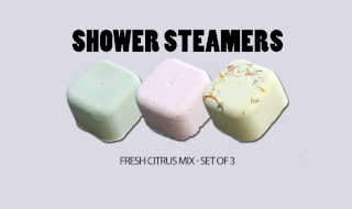 3x Shower Steamer Set (70g) - Fresh Citrus Mix