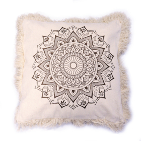 Lotus Mandala  Cushion - 60x60cm - bronze